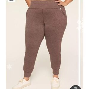 LIVI FOR LANE BRYANT Plus Size Buttery Soft‎ Joggers Pants Mocha Brown